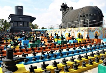 KOTILINGESWARA TEMPLE: There are numerous Shiva lingas in this temple