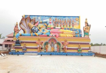 61 ft ANANTHA PADMANABHA Statue in this temple near Huliyar