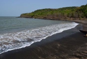 TILMATI BEACH: The black sand beach near Karwar